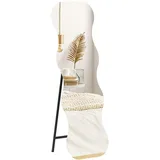 ComfortXL Standspiegel, Schwarz, Glas, 50x160x2.7 cm, Spiegel, Standspiegel