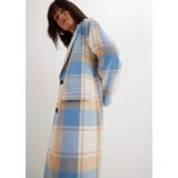 bonprix Oversize-Mantel n Wolloptik, blau, Gr.40, Oversize-Mantel in Wolloptik mit Reverskragen
