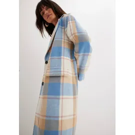 bonprix Oversize-Mantel n Wolloptik, blau, Gr.40, Oversize-Mantel in Wolloptik mit Reverskragen