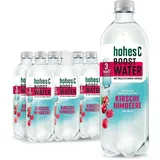 hohes C Boost Water Kirsche Himbeere (6 x 750ml), mit Multivitamin-Komplex, 8 wichtige Vitamine, nur 3kcal/100ml, ohne Zuckerzusatz, ohne Konservierungsstoffe, vegan