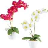 Creativ green Kunstorchidee »Orchidee Phalaenopsis«, mit real-touch-Blüten, pink