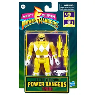 Hasbro Actionfigur Power Rangers Retro-Morphin Yellow Ranger Trini Fliphead Actionfigur