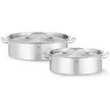 OEM Kochtopf niedrig mit Deckel 38 x 13,9 cm