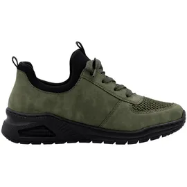 Rieker Damen Low-Top Sneaker M4970, Frauen Halbschuhe, lose Einlage,Sportschuhe,Freizeitschuhe,Turnschuhe,Laufschuhe,grün (54),38 EU / 5 UK