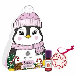 Baldini Weihnachts-Duftset Pinguin mit Happy Christmas Aromamischung