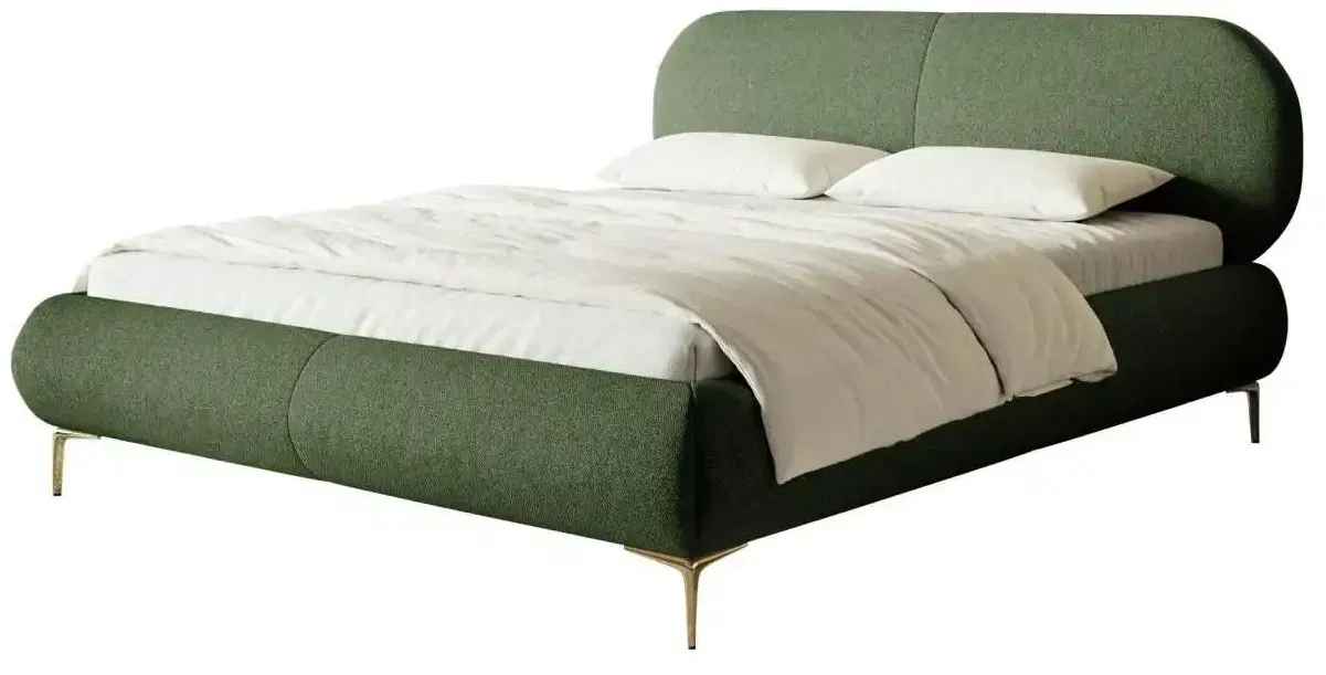 Selsey Polsterbett mit Lattenrost  ¦ grün ¦ Maße (cm): B: 213 H: 96
