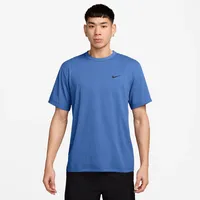 Nike Herren T-Shirt, hellblau - US: M NK DF UV HYVERSE SS, COMET BLUE/BLACK