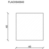 FN Neuhofer Flachleiste 95 cm 40 x 40 mm Buche