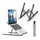 GRIFEMA GB1054B Laptop ständer für Schreibtisch, Höhenverstellbarer Laptop Riser, Tragbarer LaptopStänder mit 7 Neigungsverstellungen für 10"-17,3" Laptops und Tablets - Schwarz