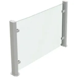 Glasschutz einbau 2 halterungen 1 glas - 1070x30x420 mm - 12517290 Eurast