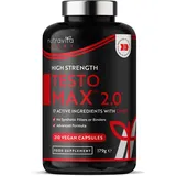 Nutravita TESTOMAXTM 2.0 für Männer – 210 vegane Kapseln – Nahrungsergänzung mit 17 Inhaltsstoffen inkl. Ashwagandha KSM-66®, CoQ10, Maca, Zink, Magnesium & Vitamin B6