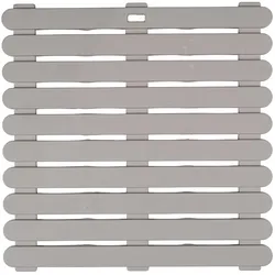 Duschmatte WENKO "Modell Indoor & Outdoor", beige, H:3mm, Kunststoff, Badematten, Duschrost aus stabilem Kunststoff, rutschhemmende Unterseite