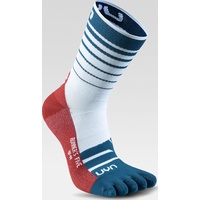 Uyn MAN Runner's Five Socks white/blue poseidon/red (W632) 35/38