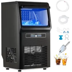 VEVOR Kommerzielle Eisbereiter Eismaschine 36,29kg/Tag LED Anzeige Restaurant