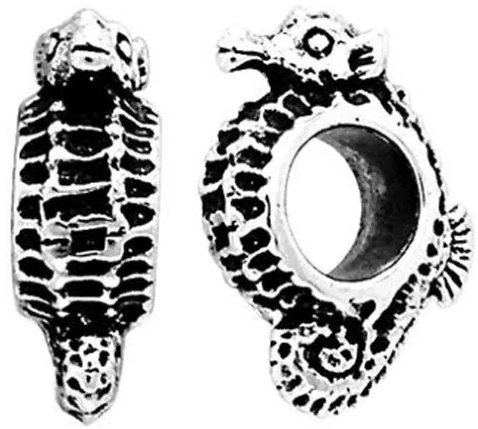 Dive Silver Seepferdchen-perle - Silver - One Size