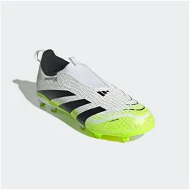 adidas Predator LEAGUE Laceless FG/MG Kinder Fussball-Rasenschuhe FTWWHT/CBLACK/LUCLEM, 36