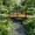 Relaxdays Garten Brücke 55 x 150 x 67 cm Natur