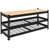 Baumarktplus Schuhregal 115 x 54 x 40 cm höhenverstellbar Sitzbank schwarz