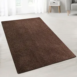 Karat Barcelona Shaggyteppich 80 x 200 cm dunkelbraun