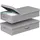luxuskollektion Faltbare Unterbett Aufbewahrungsbox 2er Set 15cm Hoch Grau