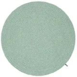 myfelt Fine Filzkugelteppich Ø 90 cm Blau/Türkis