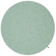 myfelt Fine Filzkugelteppich Ø 90 cm Blau/Türkis