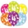 amscan® Latexballons Geburtstagskerze 4 27 cm 6 St. Bunt
