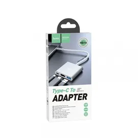 HOCO HB14 Einfach zu verwendender Typ-C, Adapter Typ-C, zu USB3.0+HDTV+PD)