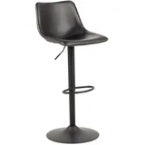 MID.YOU Barhocker Schwarz, Textil, 47x110x51 cm, Reach, Esszimmer, Barmöbel, Barhocker