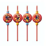 Amscan 998154 - Feuerwehrmann Sam - Trinkhalme (8er Pack)