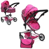 Moni Puppenwagen Bella 9695 verstellbar