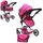 Moni Puppenwagen Bella 9695 verstellbar