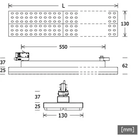 LTS Licht & Leuchten LTS Licht&amp;Leuchten LED-Stromschienenleuchte LUZ-T22 106.840.ASws