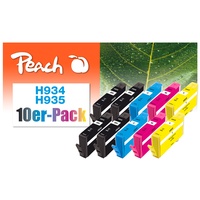Peach 10er-Pack Tintenpatronen ersetzt HP No. 934, No. 935,