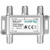 Axing BVE 4-01X 4-Fach Verteiler 7,5 dB 5-1800 MHz