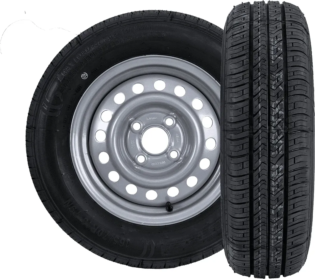 Satz von zwei Rädern für Anhänger KENDA 165/70 R13 79N Reifen und KENDA 4Jx13H2 4x100 ET:30 Felge