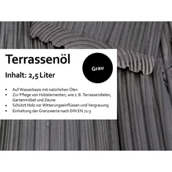 KAHRS Terrassenöl, 2,50 Liter Farbton: Grau