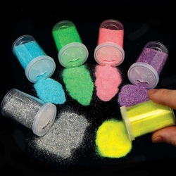 Einhorn-Glitzerstreuer  (pro Set 6) Bastelmaterial