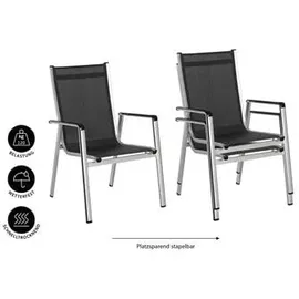 MWH Das Original Elements Stappelsessel 64,5 x 69 x 98 cm silber/anthrazit