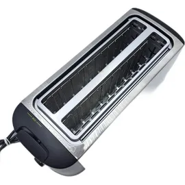 Moulinex Subito 4 Toaster, 2 lange Schlitze, 1700 W, Eco-Modus, Thermostat 7 Positionen, Brotzentrierung LS342D10, Edelstahl