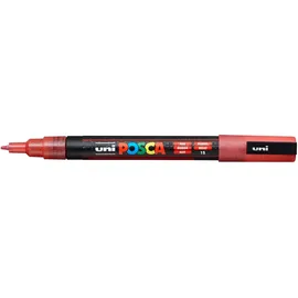 Uni-Ball Posca Marker PC-3M Glitter Rot