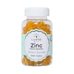 LASHILÉ BEAUTY - Compléments Alimentaires Zinc Maintien d'une peau et de cheveux normaux Cure 1 mois 60 Gummies pc(s)