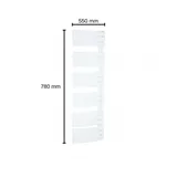 Feuer-Anker Design Heizkörper Pieve 780 x 550 mm 4,8 l weiß