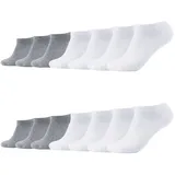 CAMANO Sneakersocken 14er Pack Grau/Weiß 43-46