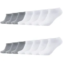 CAMANO Sneakersocken 14er Pack Grau/Weiß 43-46