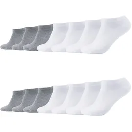 CAMANO Sneakersocken 14er Pack Grau/Weiß 43-46