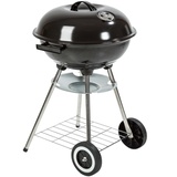 Tectake tectake® Kugelgrill, mit 2 Rädern, mit Ablage, Ø 41,5 cm