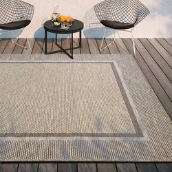 Teppich »Luitwin«, rechteckig, 8 mm Höhe, In- Outdoor, Flachgewebe, wetterfest, Terrasse, Balkon, natur, modern, 10623251-0 hellbraun 8 mm