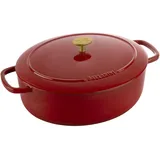 BALLARINI Cocotte 31 cm oval kirschrot