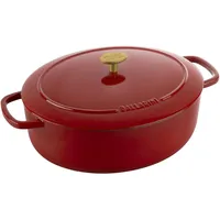 BALLARINI Cocotte 31 cm oval kirschrot